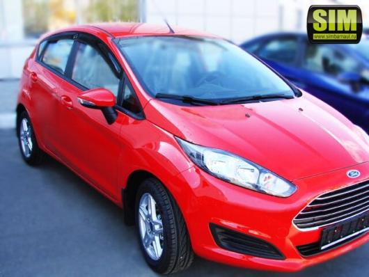 Дефлекторы окон (ветровики) Ford Fiesta HB 5дверей 2008- (Форд Фиеста) SIM