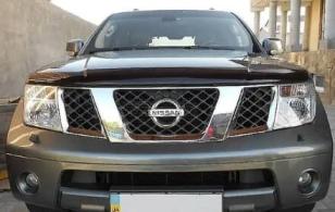 Дефлектор капота (мухобойка) Nissan Pathfinder 2010-2014 (Ниссан Пасфаиндер) SIM